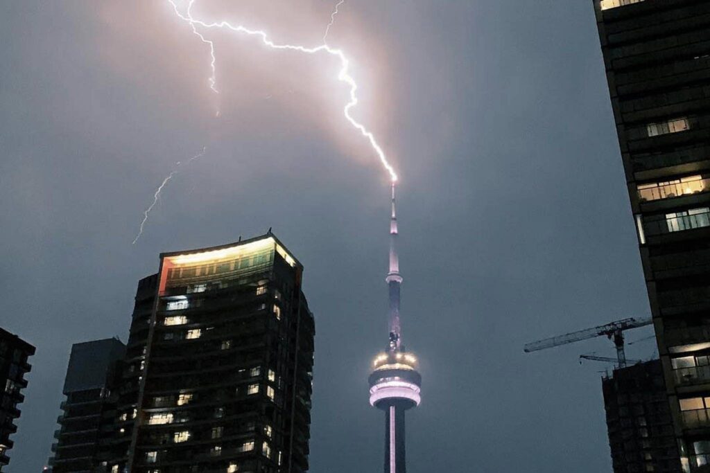 The CN Tower Lightning Magnet
